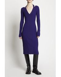 Proenza Schouler - Knit Halter Wool-blend Dress - Lyst