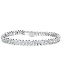 Lab Grown Diamonds - 14K 9.36 Ct. Tw. Lab-Grown Diamond Tennis Bracelet - Lyst