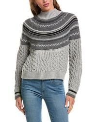 525 America - Cable Wool-Blend Pullover - Lyst