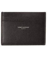 Saint Laurent - Ysl Monogram Credit Card Case - Lyst