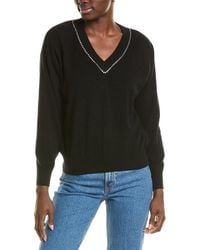 Brodie Cashmere - Wool & Cashmere-Blend Hot Fix Studded Jumper - Lyst