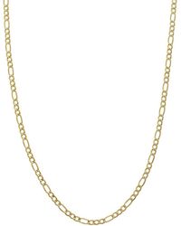 Italian Gold - 10K 3.4Mm Semi-Solid Figaro Necklace - Lyst