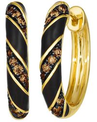 Le Vian - Le Vian Euphoria Chocolate 14K 0.14 Ct. Tw. Diamond & Enamel Earrings - Lyst