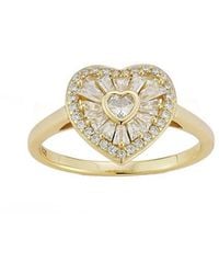 Glaze Jewelry - 14K Over Cz Heart Ring - Lyst