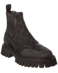 Gucci - GG Canvas Bootie - Lyst