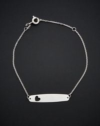 Italian Gold - 14k Adjustable Heart Bracelet - Lyst