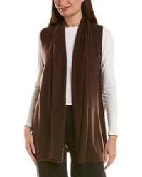 InCashmere - Long Flyaway 100% Cashmere Vest - Lyst