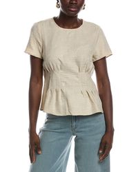 Vince Camuto - Pleat Waist Blouse - Lyst