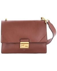 Fendi - Leather Kan U Shoulder Bag Medium (Authentic Pre-Loved) - Lyst