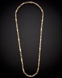 Italian Gold - 14k Fancy Bullet Link Necklace - Lyst