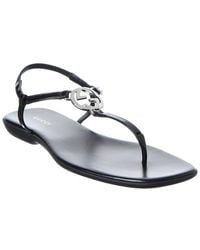 Gucci - Interlocking G Patent Sandal - Lyst