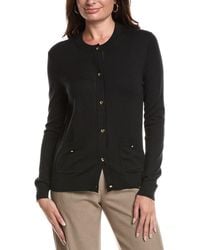 St. John - Fine Gauge Cardigan - Lyst
