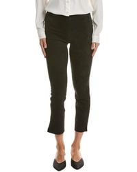 Vince - Stretch Suede Split Hem Crop Pant - Lyst