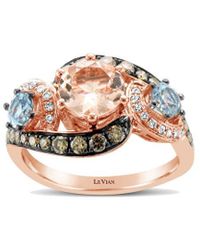 Le Vian - Le Vian Chocolatier 14k Rose Gold 3.05 Ct. Tw. Diamond & Gemstone Ring - Lyst