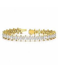 Lab Grown Diamonds - 14K 11.64 Ct. Tw. Lab-Grown Diamond Tennis Bracelet - Lyst