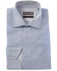 Canali - Silk-Blend Dress Shirt - Lyst