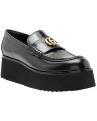 Gucci - Leather GG Creeper Platform Loafer (authentic Pre-loved) - Lyst