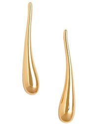 Liv Oliver - 18K Plated Long Modern Earrings - Lyst