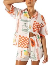 AMINA GLAM - 2Pc Shirt & Short Set - Lyst