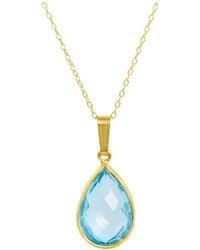 Savvy Cie - 6.25 Ct. Tw. Topaz Pendant Necklace - Lyst