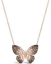 Le Vian - Le Vian Ombre 14K Rose 2.00 Ct. Tw. Diamond Pendant Necklace - Lyst