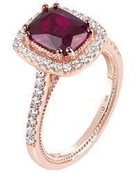 Suzy Levian - Rose Gold Vermeil Cz Ring - Lyst