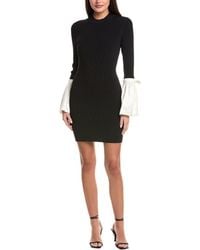 Jonathan Simkhai - Agathea Bell-Sleeve Knit Combo Mini Dress - Lyst