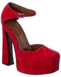 Giuseppe Zanotti - Caso 100 Suede Platform Pump - Lyst