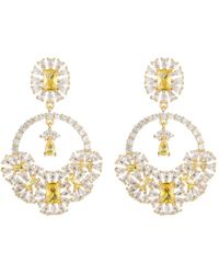 Eye Candy LA - The Luxe Collection Cz Alessia Statement Earrings - Lyst
