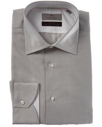 Canali - Silk-Blend Dress Shirt - Lyst