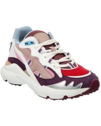 Tod's - Allacciata Mesh & Leather Sneaker - Lyst