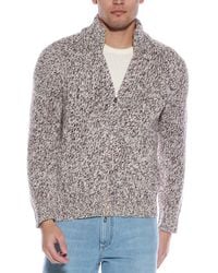 Brunello Cucinelli - Wool, Cashmere & Silk-Blend Zip Front Sweater - Lyst