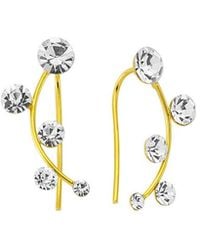 Amorium - 18K Plated Cz Scattered Ear Cuffs - Lyst