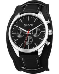 August Steiner - Men's Leather Watch - Lyst