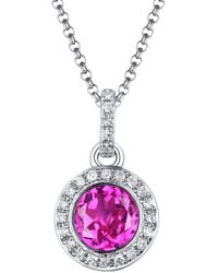 Diana M. Jewels - Fine Jewelry 14k 1.00 Ct. Tw. Diamond & Topaz Necklace - Lyst