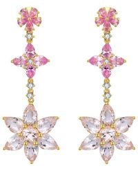 Nina Zhou Jewelry - 14K 7.45 Ct. Tw. Diamond & Gemstone Drop Earrings - Lyst