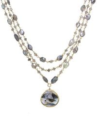 Rachel Reinhardt Jewelry - 14k Over Silver Labradorite Layered Necklace - Lyst