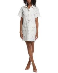 Tahari - The Marianna Embroidered Dress - Lyst