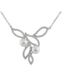 Splendid - 8Mm Pearl Cz Pendant - Lyst