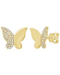 Sabrina Designs - 14k 0.17 Ct. Tw. Diamond Butterfly Studs - Lyst