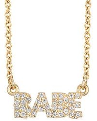 Ariana Rabbani - 14k 0.17 Ct. Tw. Diamond Babe Necklace - Lyst