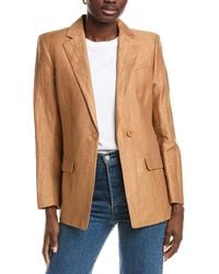 Maje - Linen-blend Suit Blazer - Lyst