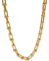 Liv Oliver - 18K Plated Necklace - Lyst