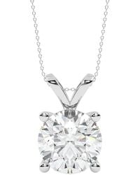 Lab Grown Diamonds - 14k 5.00 Ct. Tw. Lab-grown Diamond Necklace - Lyst