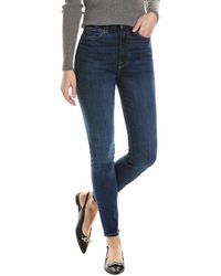7 For All Mankind - Sophie Blue Ultra High-rise Skinny Jean - Lyst