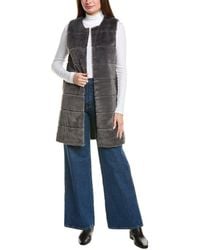 La Fiorentina - Faux Fur Vest - Lyst