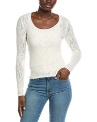 Z Supply - Tibi Scoop Mesh Sweater - Lyst