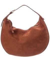 Celine - Lulu Large Suede Hobo Bag - Lyst