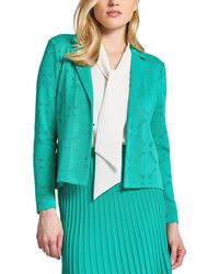 Ming Wang - Diamond Burnout Soft Knit Jacket - Lyst
