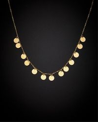 Italian Gold - 14k Disc Choker Necklace - Lyst